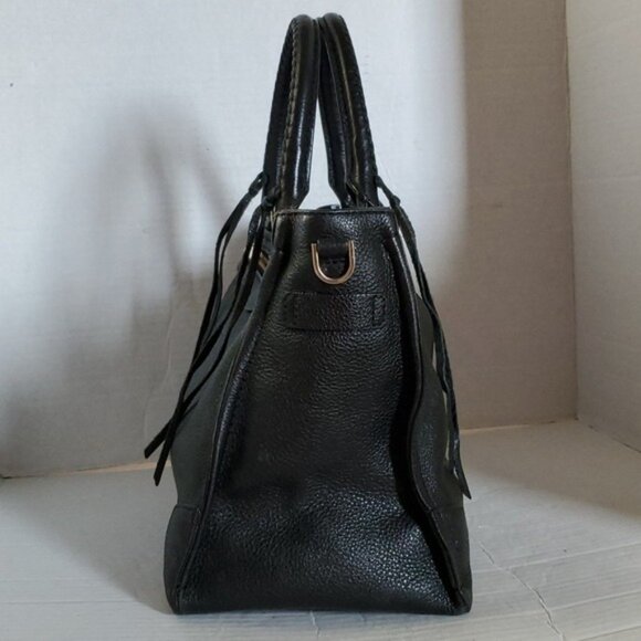 Rebecca Minkoff Bag Regan Black Pebbled Leather Shoulder Crossbody WOMEN'S WOMAN - Picture 5 of 15